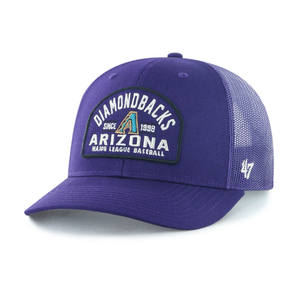 MLB Arizona Diamondbacks '47 Cooperstown Leland Trucker Snapback Hat - Purple