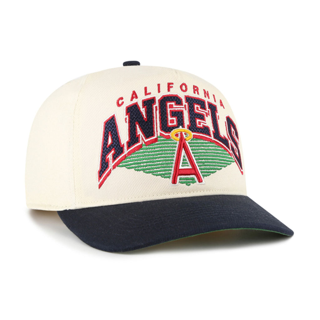 MLB Los Angeles Angels '47 Pomona Two-Tone Hitch Adjustable Hat - Cream