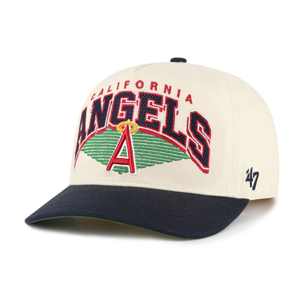 MLB Los Angeles Angels '47 Pomona Two-Tone Hitch Adjustable Hat - Cream