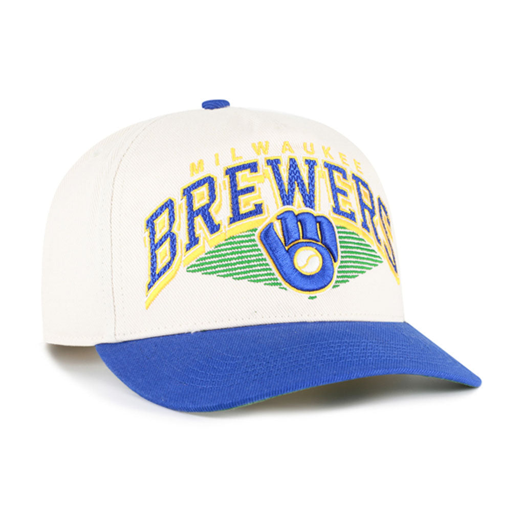 MLB Milwaukee Brewers '47 Pomona Two-Tone Hitch Adjustable Hat - Cream