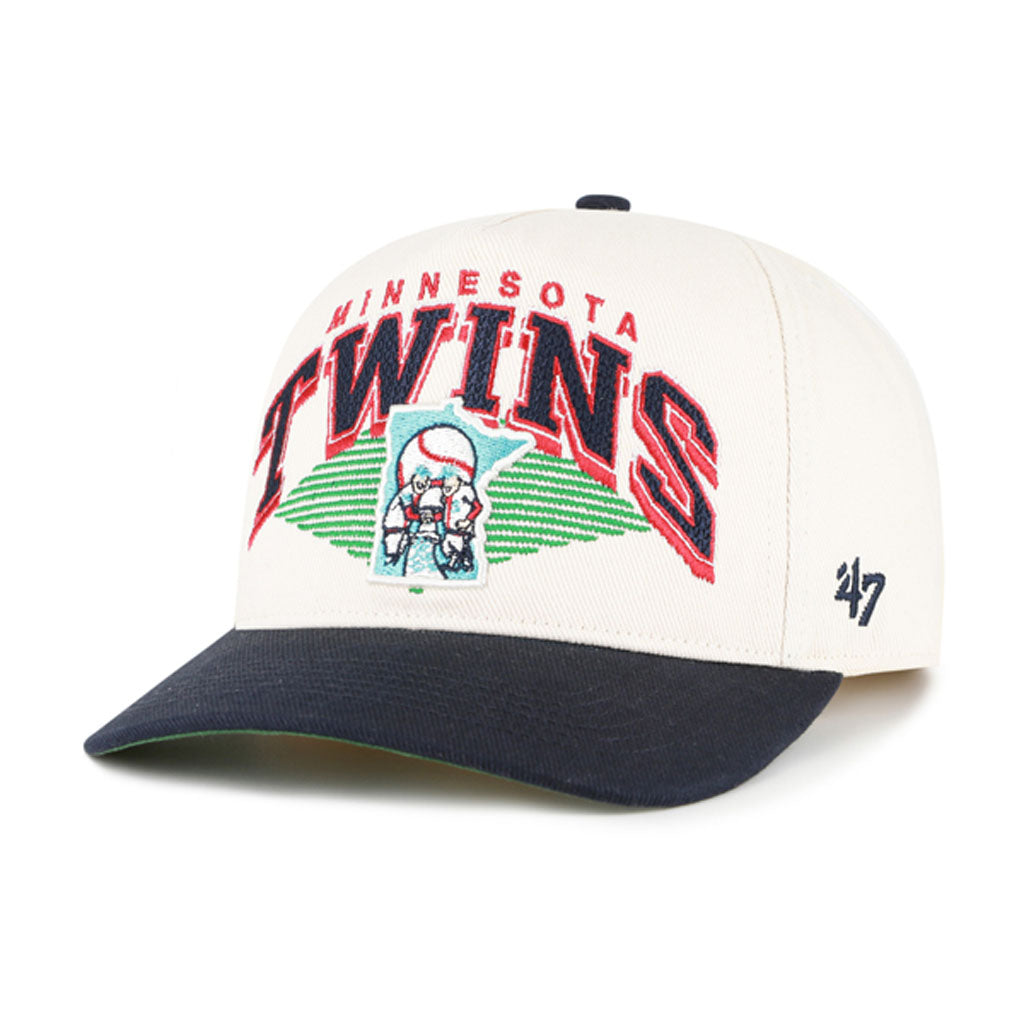 MLB Minnesota Twins '47 Pomona Two-Tone Hitch Adjustable Hat - Cream