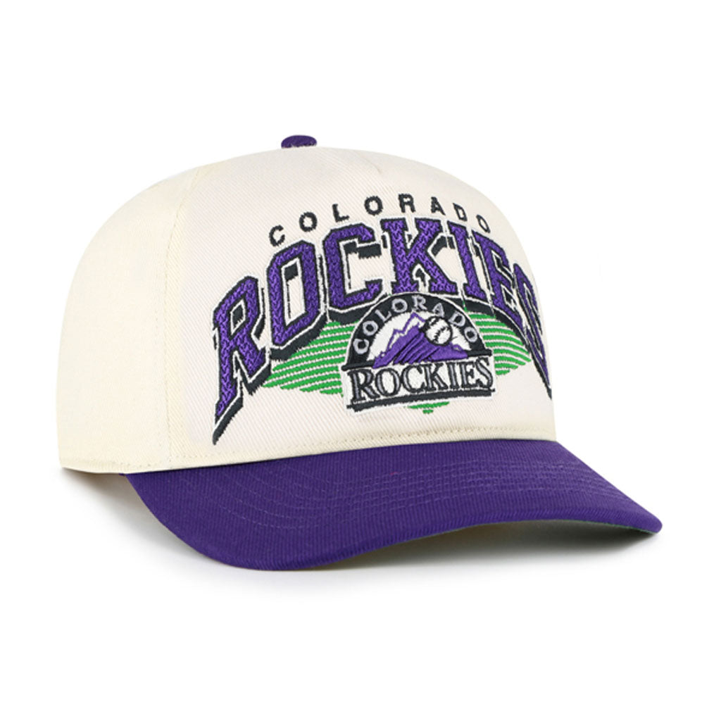 MLB Colorado Rockies '47 Pomona Two-Tone Hitch Adjustable Hat - Cream