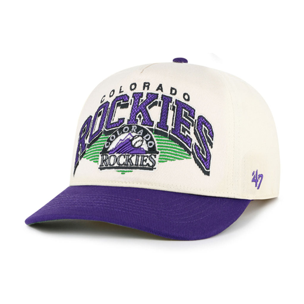 MLB Colorado Rockies '47 Pomona Two-Tone Hitch Adjustable Hat - Cream