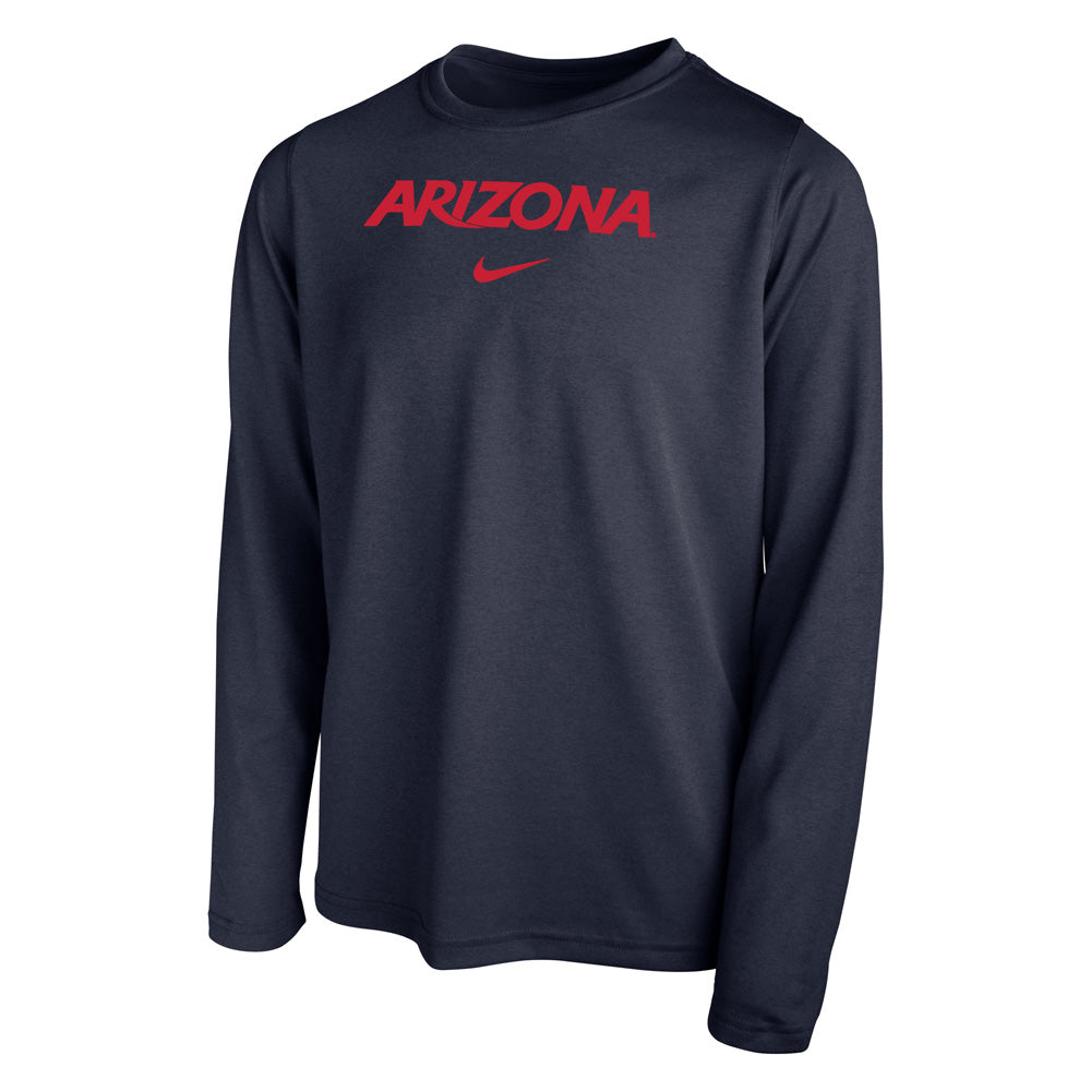 NCAA Arizona Wildcats Youth Nike Team Issue Legend Long Sleeve Tee