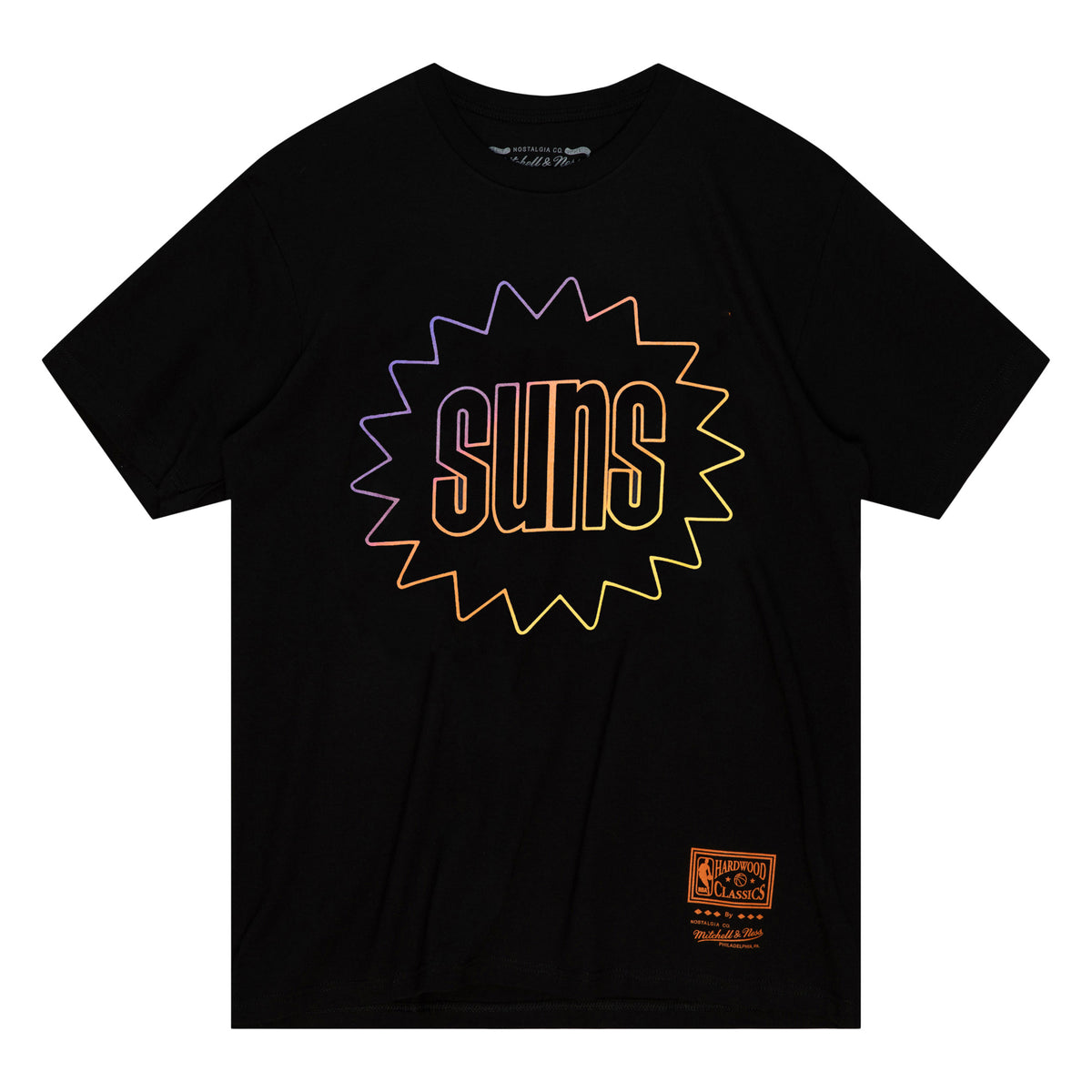 Phoenix Suns Mitchell & Ness Gradient Burst T-Shirt - Black
