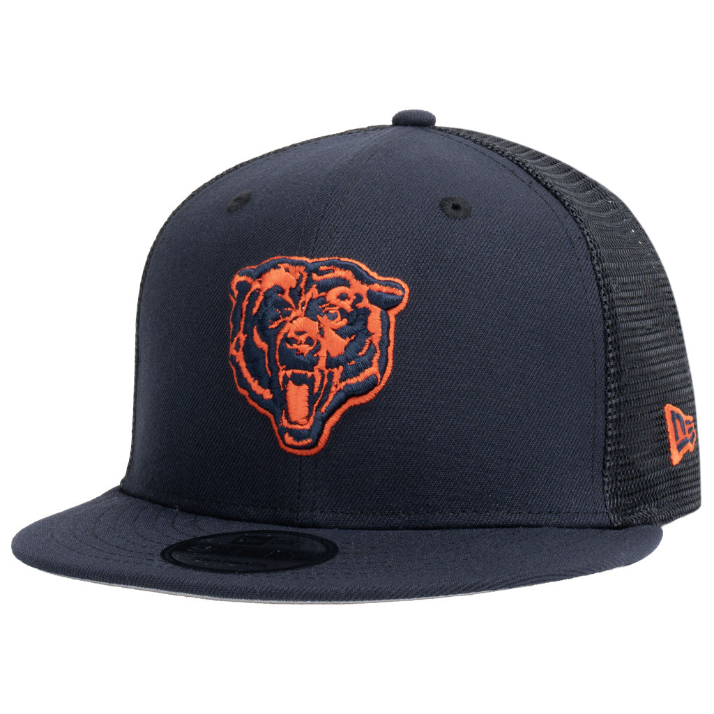 NFL Chicago Bears New Era Shadowline 9FIFTY Snapback Trucker Hat - Navy