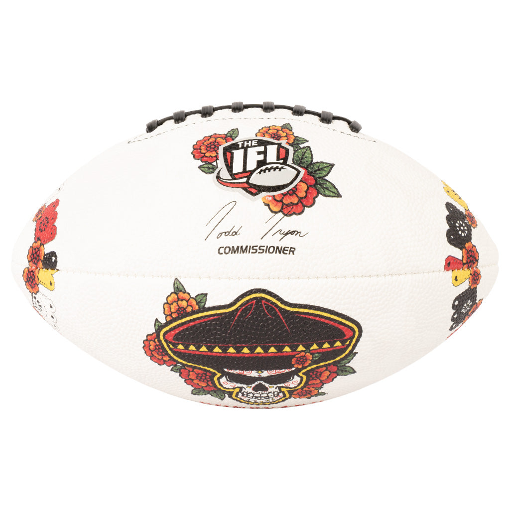 IFL Tuscon Sugar Skulls Destroyer Game Ball Full Size- White