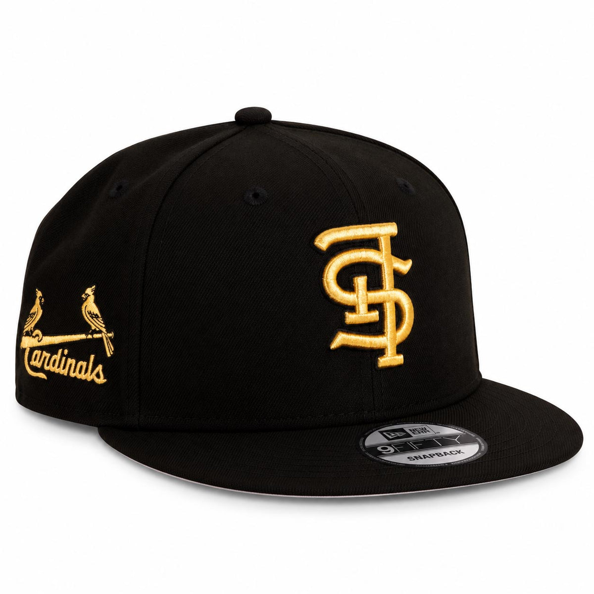 MLB St. Louis Cardinals New Era Gold Digger 9FIFTY Snapback Hat- Black