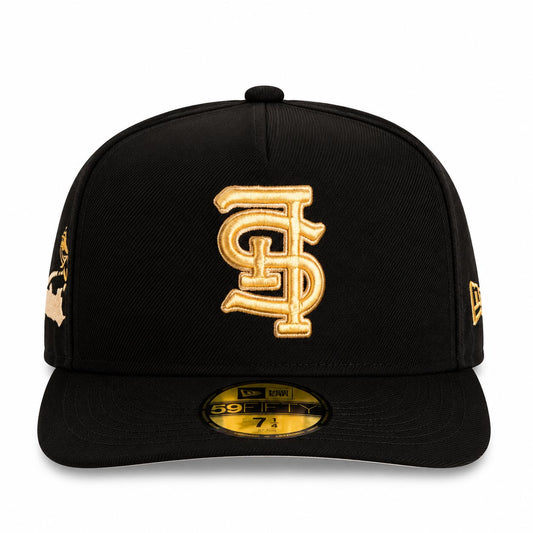 MLB St. Louis Cardinals New Era Gold Digger 59FIFTY A-Frame Fitted Hat- Black