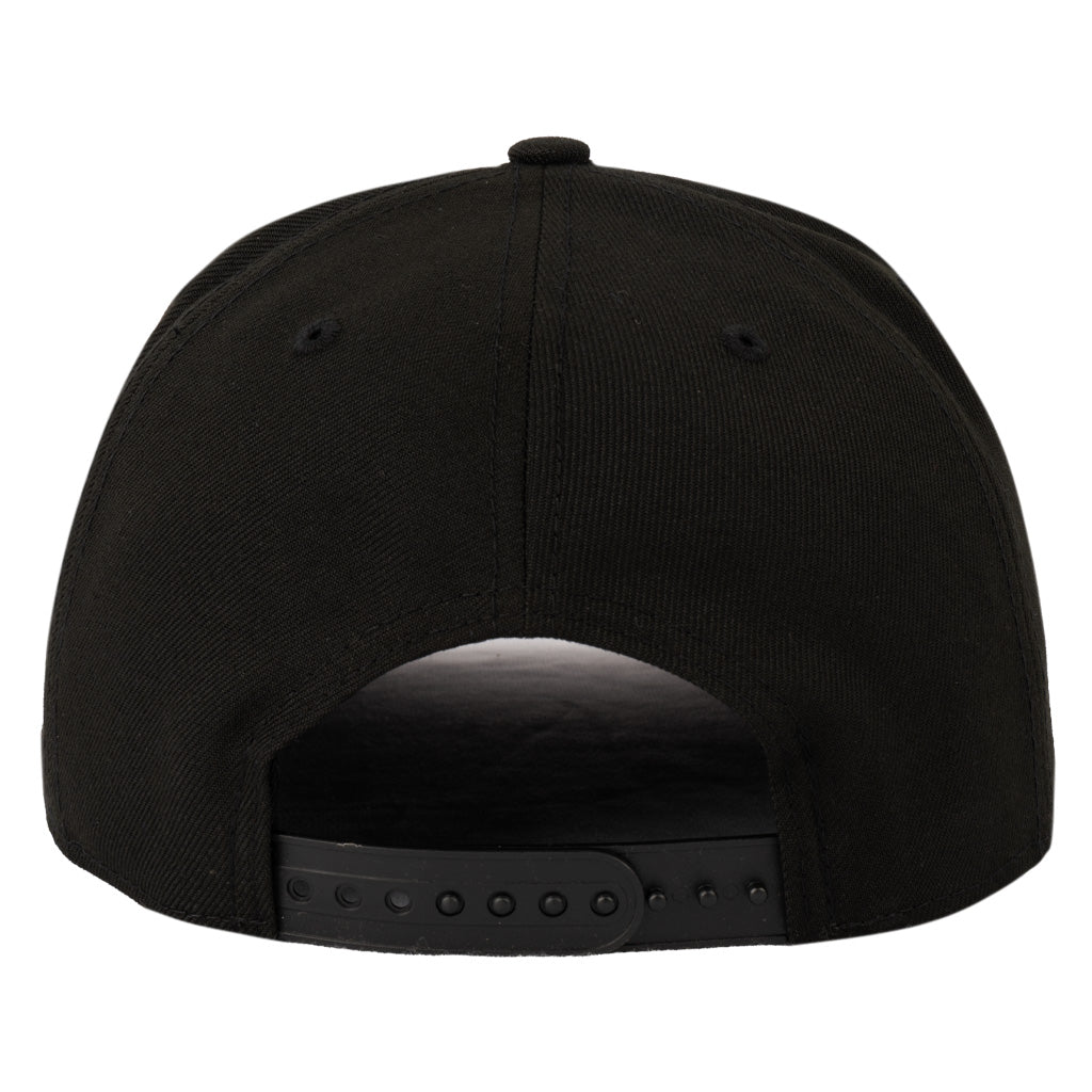 Tucson Sugar Skulls New Era Logo Stack 9FIFTY A-Frame Snapback Hat - Black