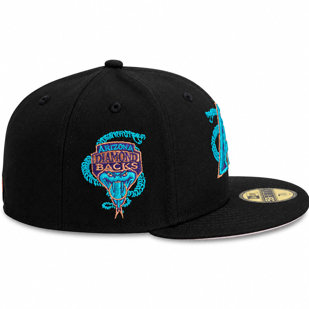 MLB Arizona Diamondbacks New Era Midnight Venom 59FIFTY Fitted Hat- Black