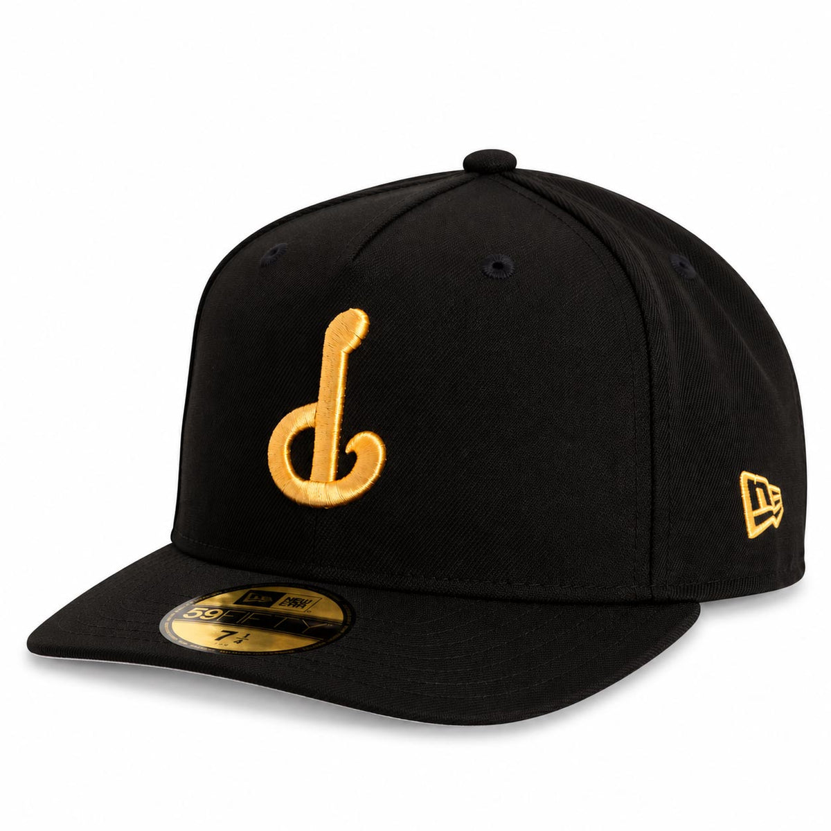 MLB Philadelphia Phillies New Era Gold Digger 59FIFTY A-Frame Fitted Hat- Black