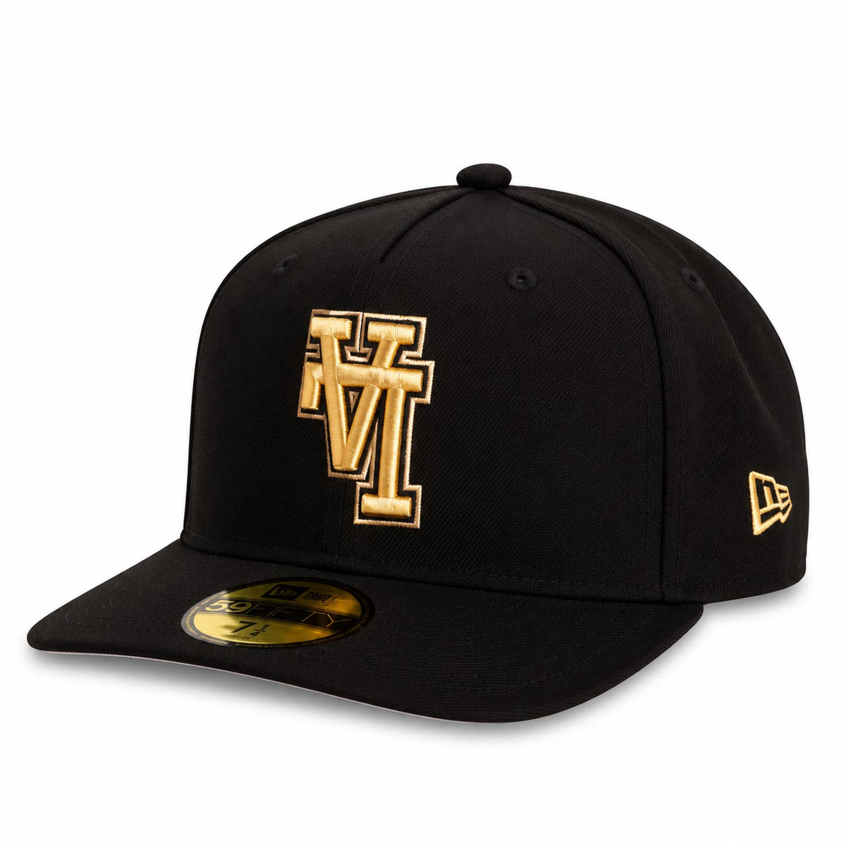 MLB Los Angeles Dodgers New Era Gold Digger 59FIFTY A-Frame Fitted Hat- Black
