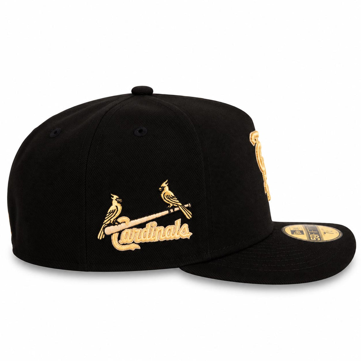 MLB St. Louis Cardinals New Era Gold Digger 59FIFTY A-Frame Fitted Hat- Black