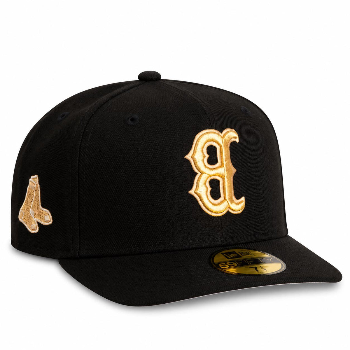 MLB Boston Red Sox New Era Gold Digger 59FIFTY A-Frame Fitted Hat- Black