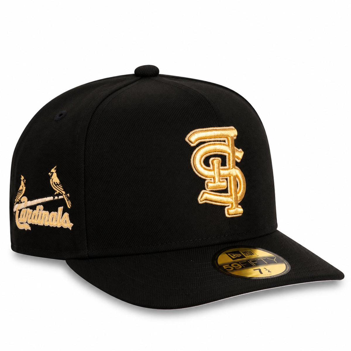 MLB St. Louis Cardinals New Era Gold Digger 59FIFTY A-Frame Fitted Hat- Black
