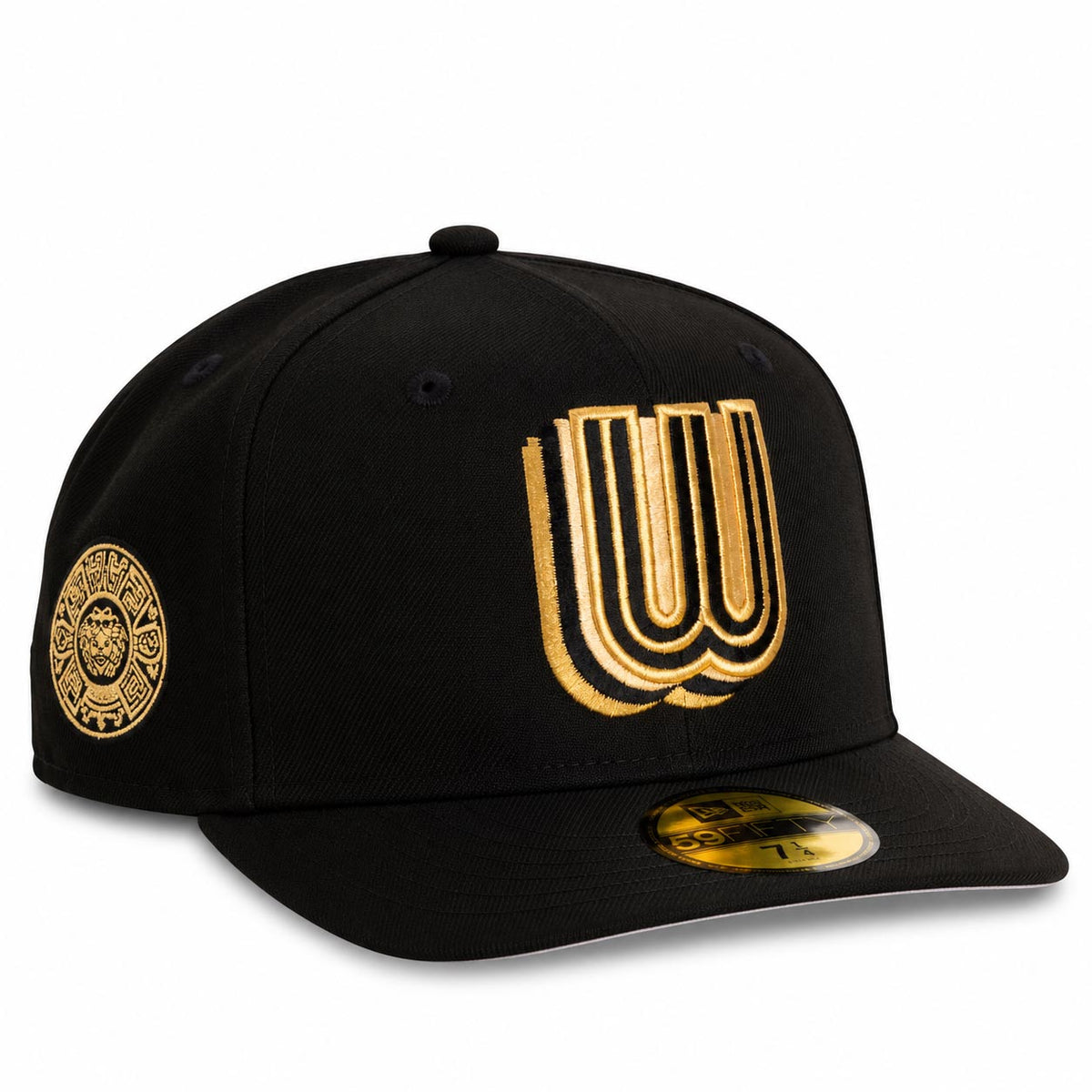 WBC Mexico New Era Gold Digger 59FIFTY A-Frame Fitted Hat- Black