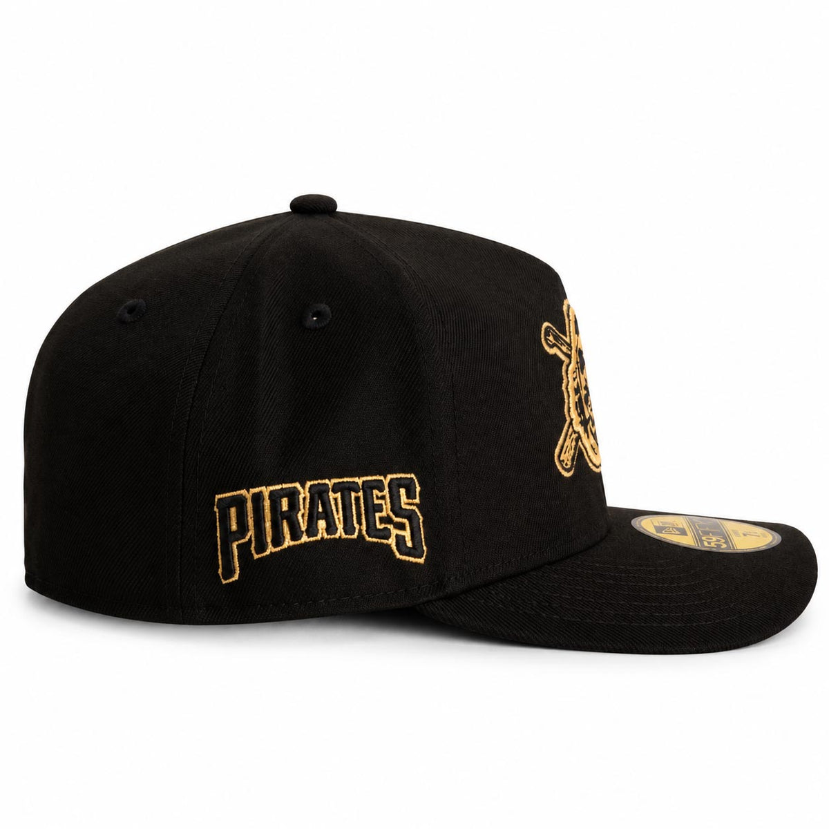 MLB Pittsburgh Pirates New Era Gold Digger 59FIFTY A-Frame Fitted Hat- Black