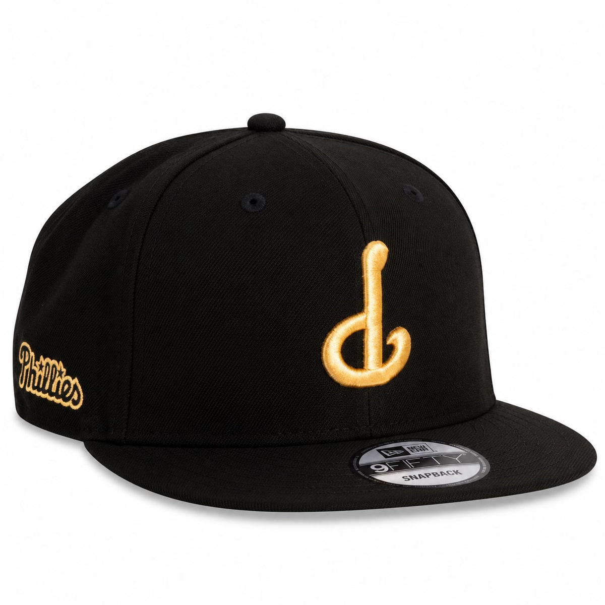 MLB Philadelphia Phillies New Era Gold Digger 9FIFTY Snapback Hat- Black
