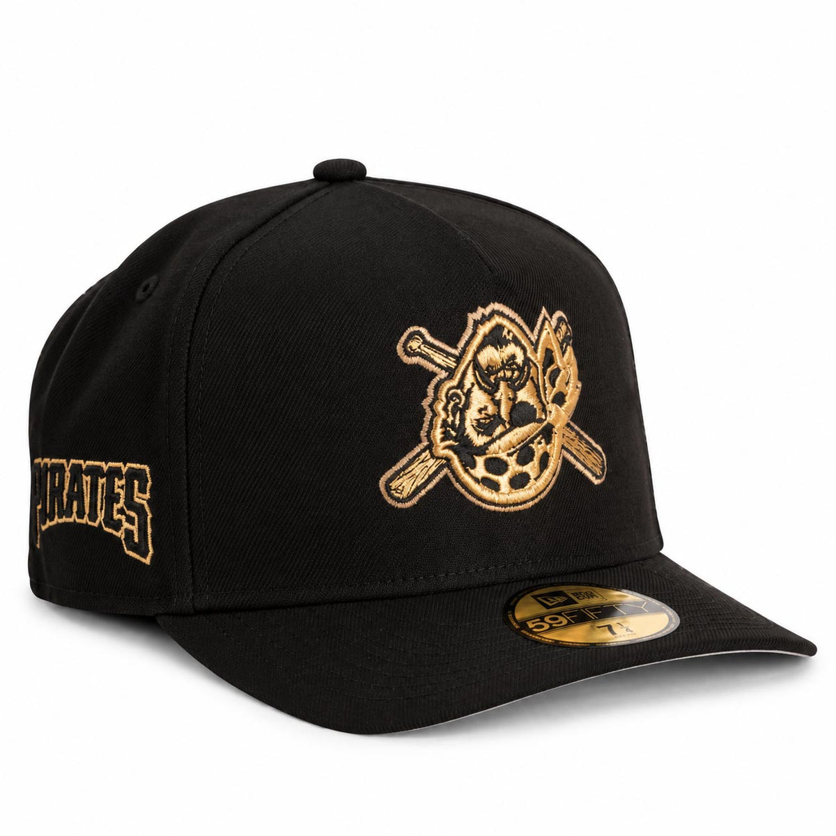 MLB Pittsburgh Pirates New Era Gold Digger 59FIFTY A-Frame Fitted Hat- Black