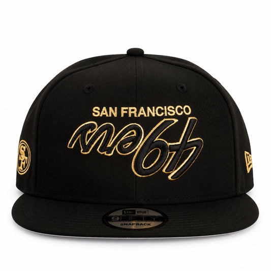 NFL San Francisco 49ers New Era Gold Digger 9FIFTY Snapback Hat- Black