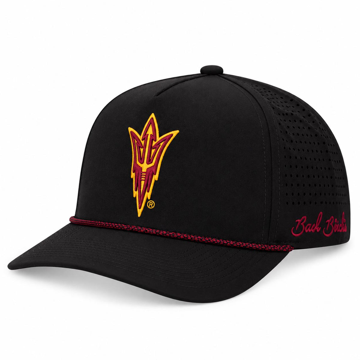 NCAA Arizona State Sun Devils Bad Birdie Pitchfork Active Adjustable Snapback Hat- Black