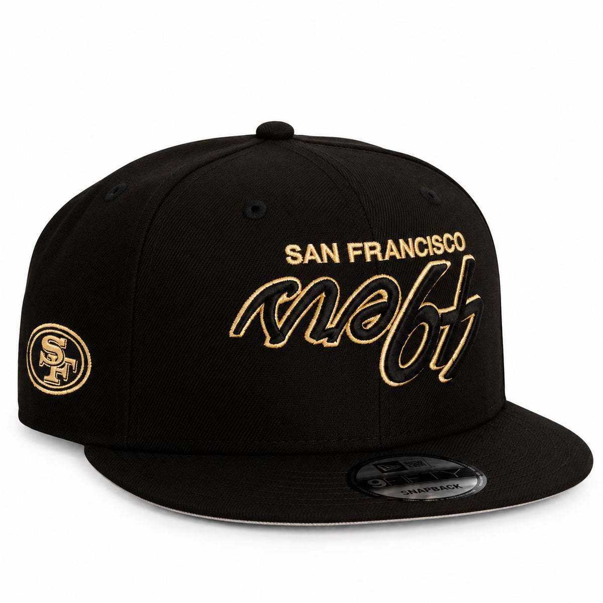 NFL San Francisco 49ers New Era Gold Digger 9FIFTY Snapback Hat- Black