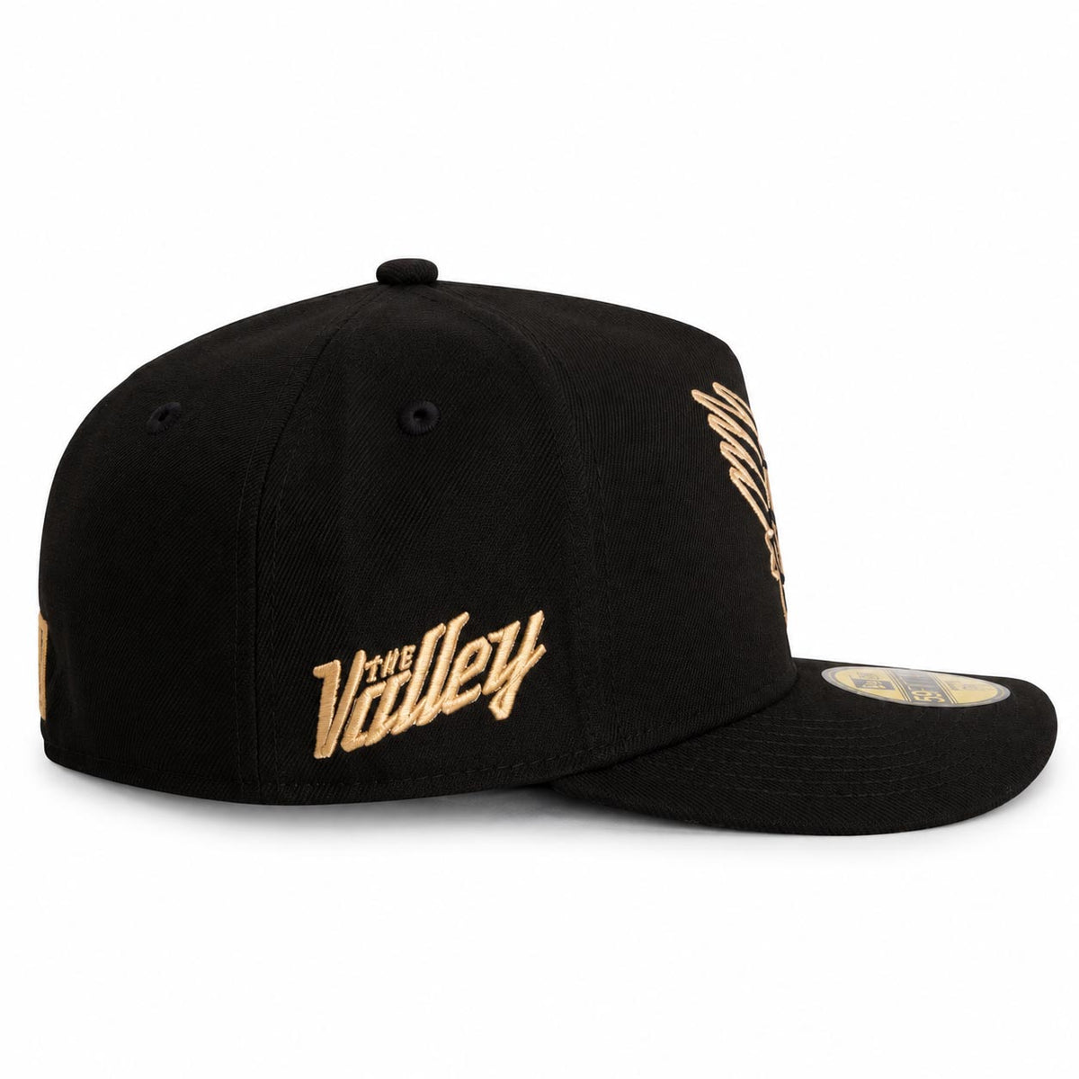 NBA Phoenix Suns New Era Gold Digger 59FIFTY A-Frame Fitted Hat- Black