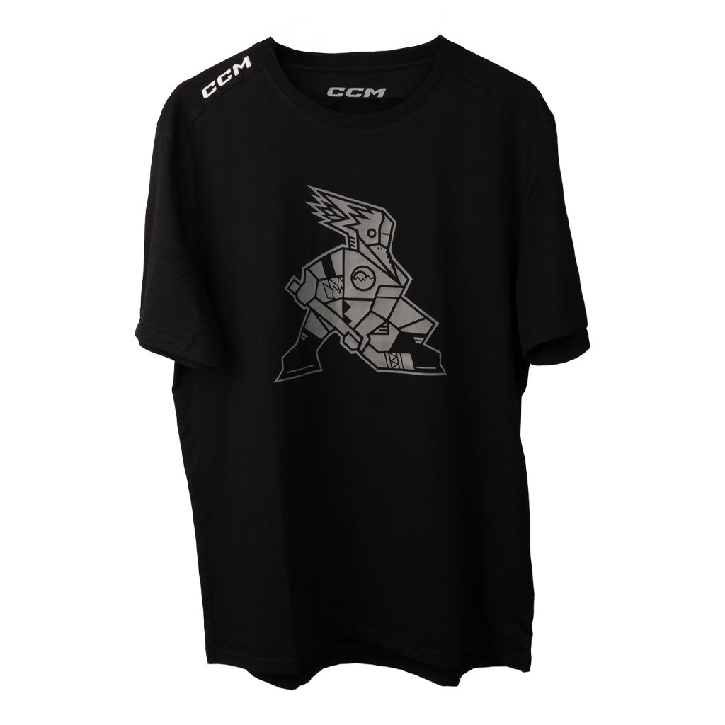Tucson Roadrunners CCM Tonal Kachina Logo T-Shirt - Black