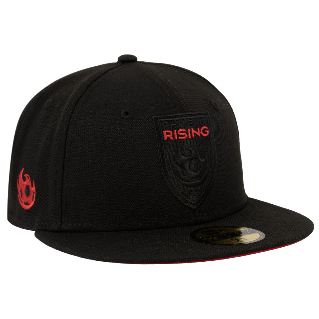 Phoenix Rising New Era Red Under Visor 59FIFTY Fitted Hat - Black