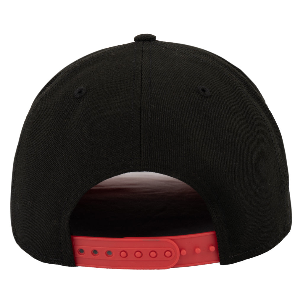 Phoenix Rising New Era Black Shield Red Under Visor 9FIFTY A-Frame Snapback Hat - Black
