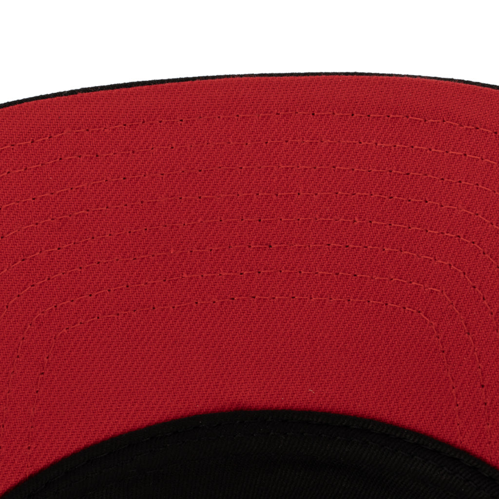 Phoenix Rising New Era Black Shield Red Under Visor 9FIFTY A-Frame Snapback Hat - Black