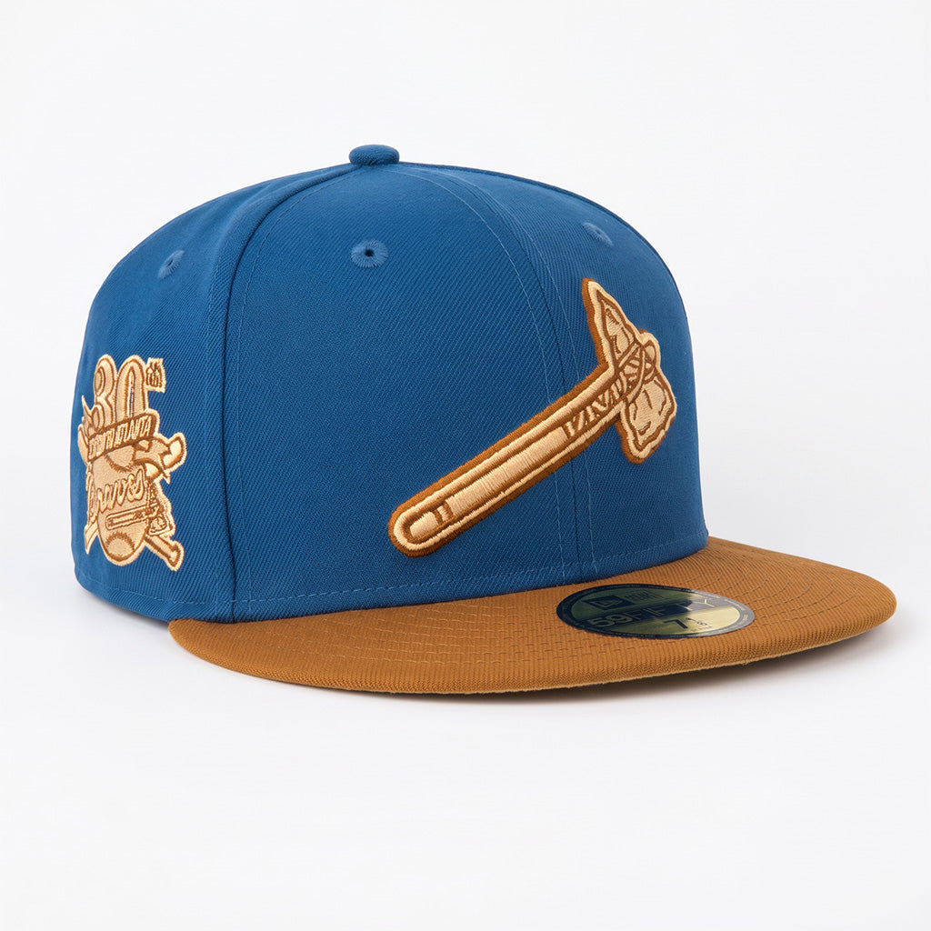 MLB Atlanta Braves New Era Rodeo 59FIFTY Fitted Hat- Blue