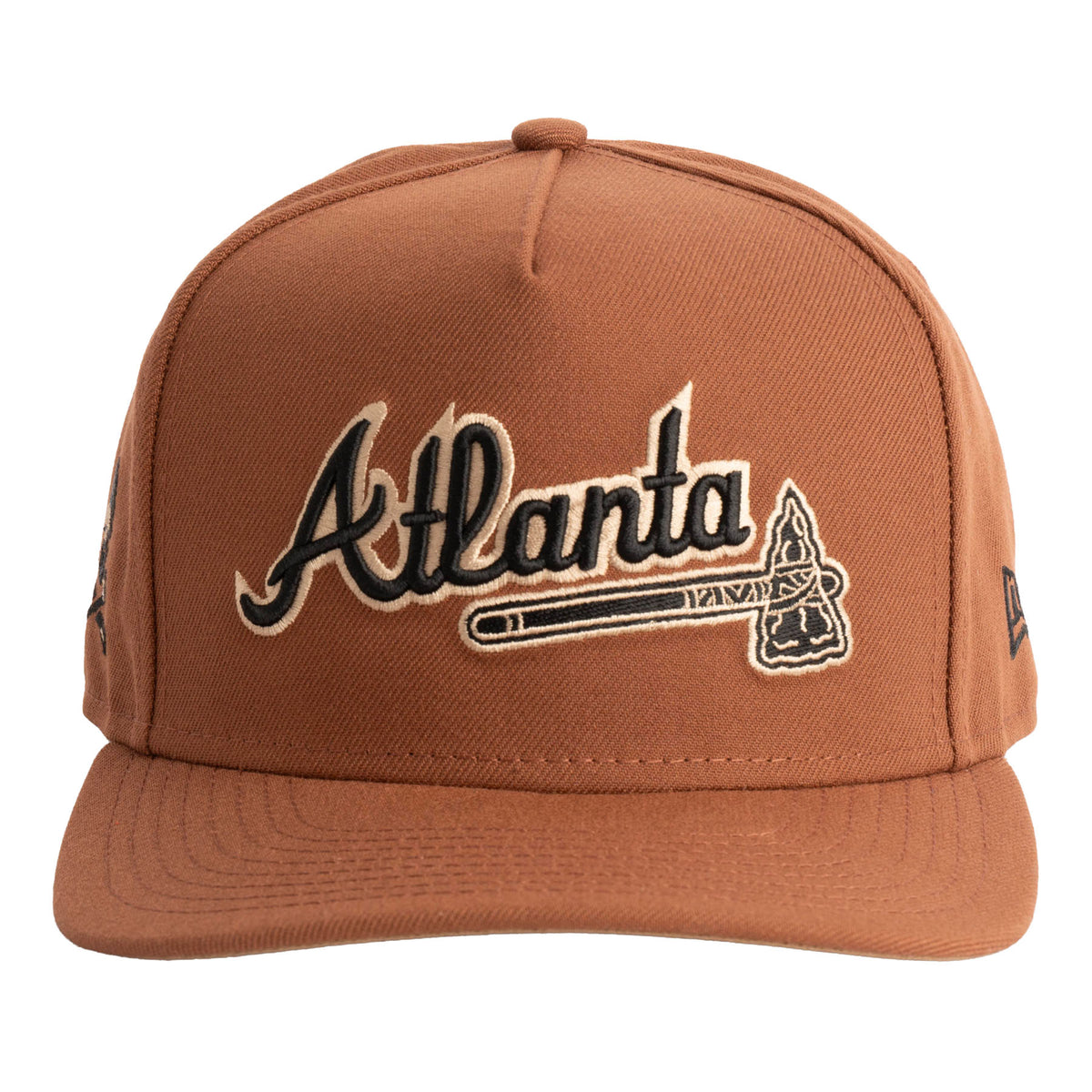 MLB Atlanta Braves New Era Jolly Roger 9FIFTY A-Frame Snapback Hat- Brown