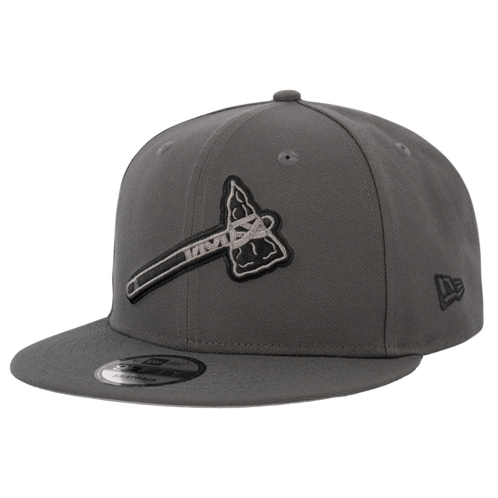 MLB Atlanta Braves New Era Gray Prestige 9FIFTY Snapback Hat - Graphite