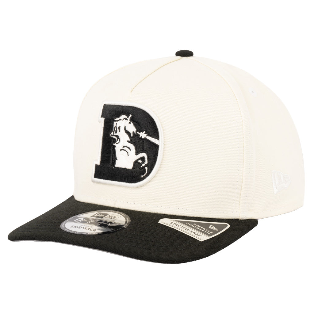NFL Denver Broncos New Era Two-Tone Classified 9FIFTY A-Frame Snapback Hat - Cream