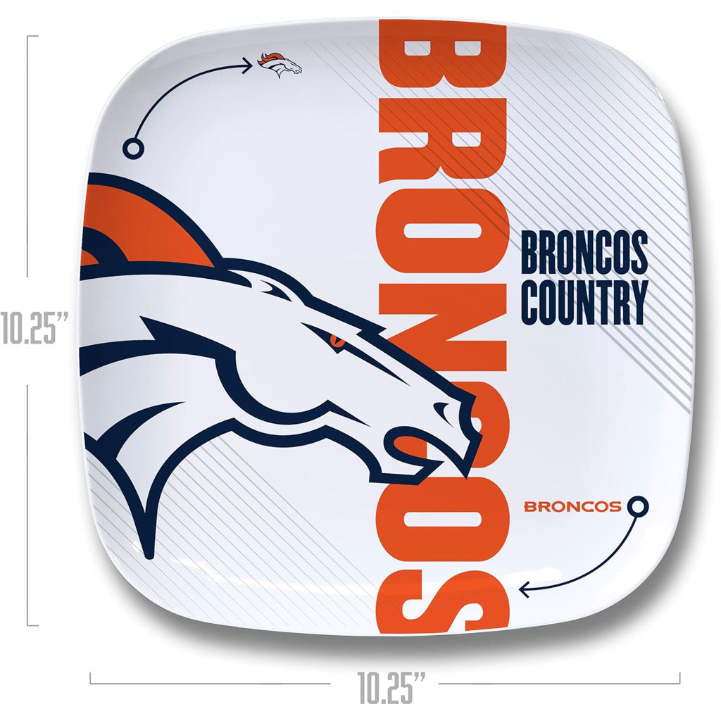NFL Denver Broncos YouTheFan Dinner Plate