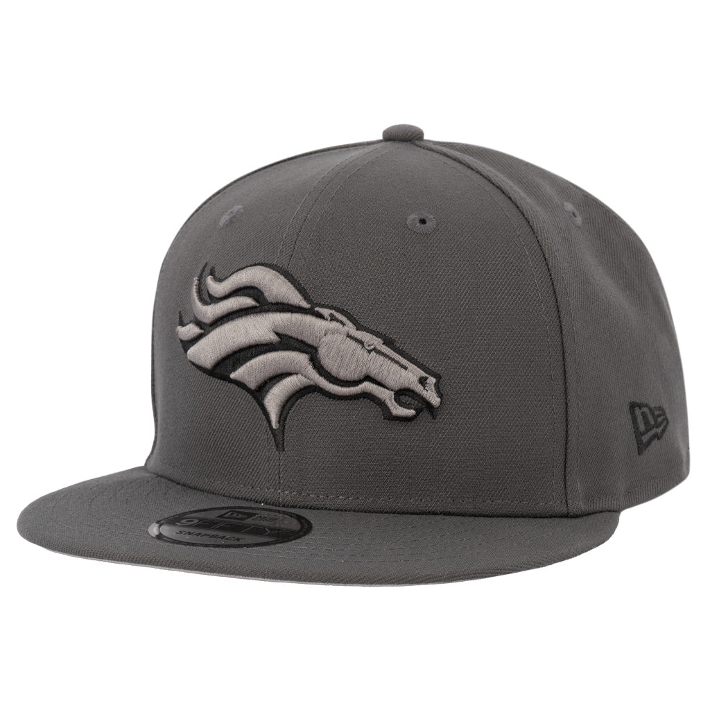 NFL Denver Broncos New Era Gray Prestige 9FIFTY Snapback Hat - Graphite
