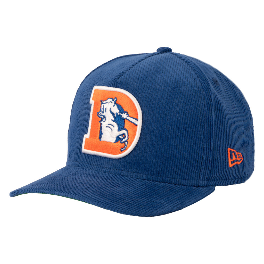 NFL Denver Broncos New Era All Corduroy 9FIFTY A-Frame Snapback Hat - Blue