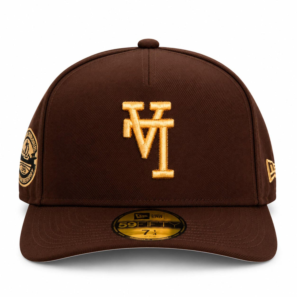 MLB Los Angeles Dodgers New Era Gold Digger 59FIFTY A-Frame Fitted Hat- Brown