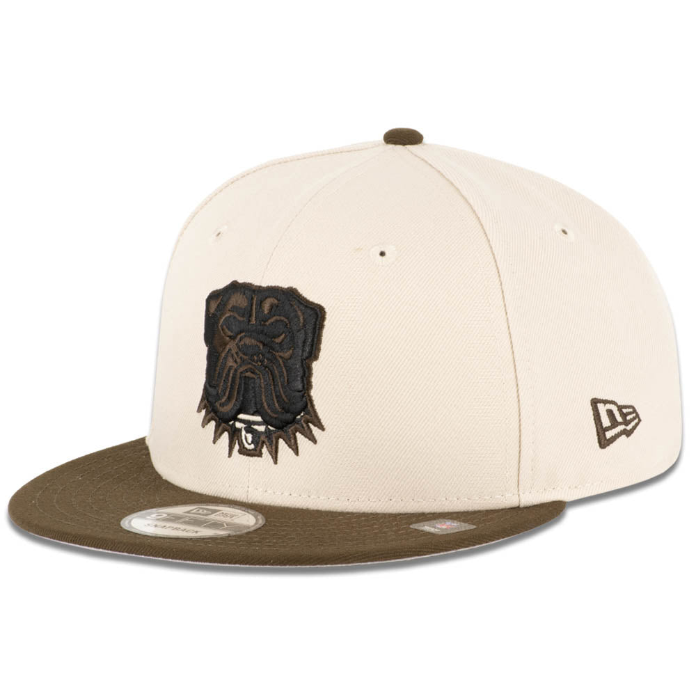 NFL Cleveland Browns New Era Two-Tone Stone Color Focus 9FIFTY Snapback