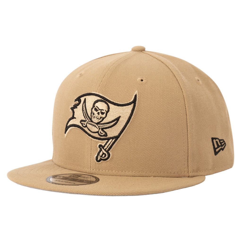 NFL Tampa Bay Buccaneers New Era Mocha 9FIFTY Snapback Hat - Khaki