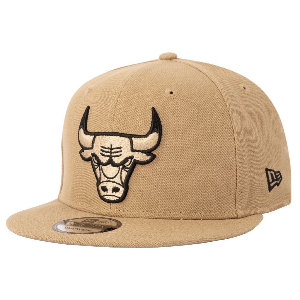 NBA Chicago Bulls New Era Mocha 9FIFTY Snapback Hat - Khaki