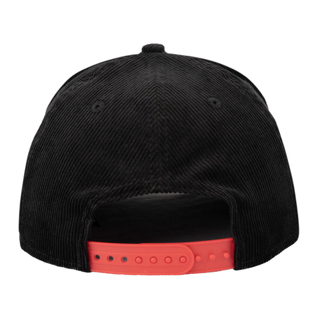NBA Chicago Bulls New Era All Corduroy 9FIFTY A-Frame Snapback Hat - Black