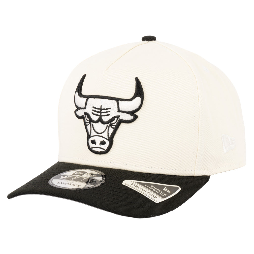 NBA Chicago Bulls New Era Two-Tone Classified 9FIFTY A-Frame Snapback Hat - Cream