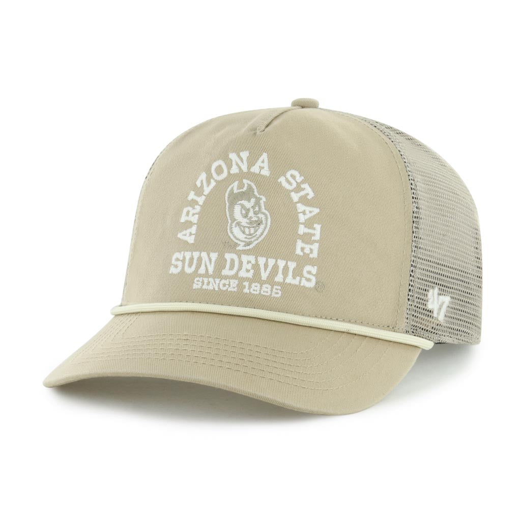 NCAA Arizona State Sun Devils '47 Ranchero Mesh Hitch Snapback Trucker Hat - Khaki