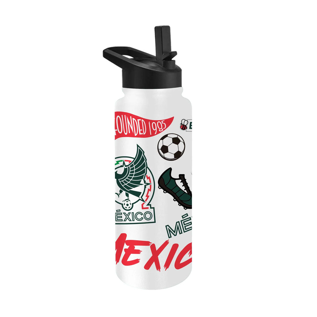 Mexico National Team Logo Brands 34oz Native Quench Bottle