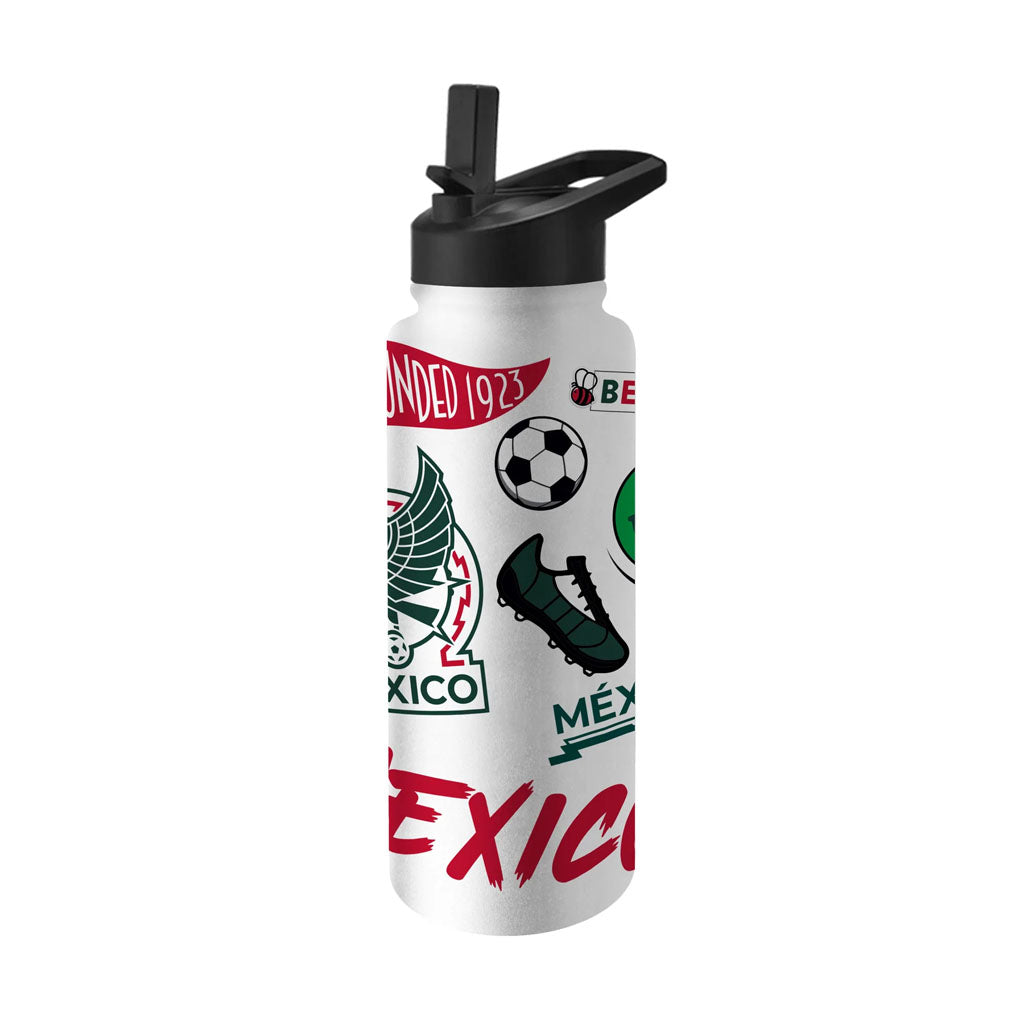 Mexico National Team Logo Brands 34oz Native Quench Bottle