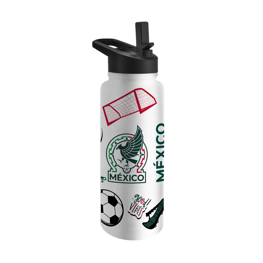 Mexico National Team Logo Brands 34oz Native Quench Bottle