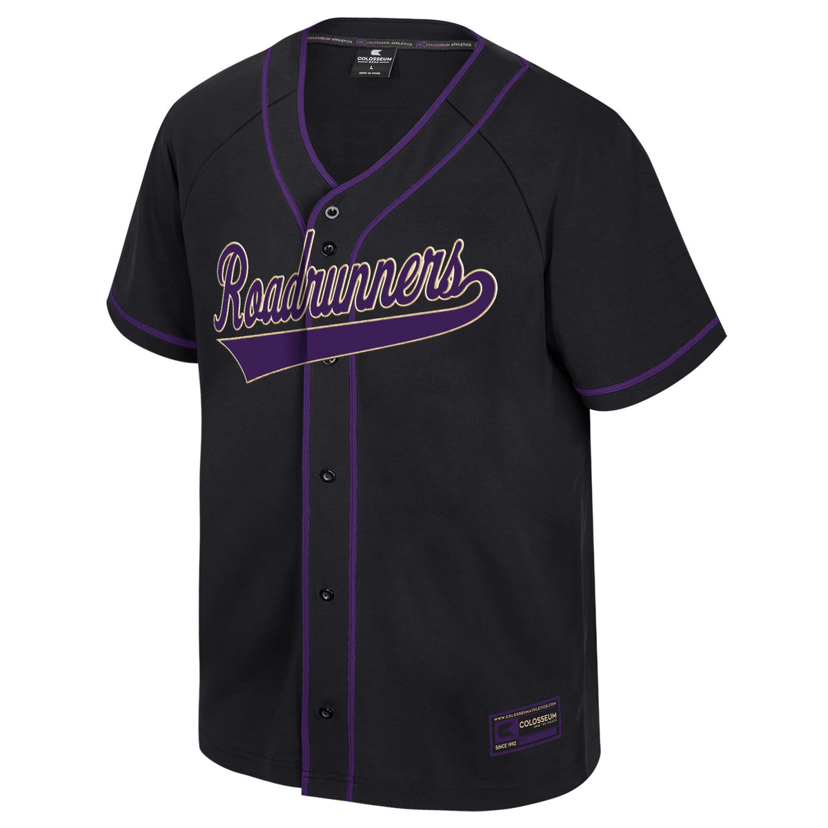 Tucson Roadrunners Colosseum 2026 Baseball Jersey- Black